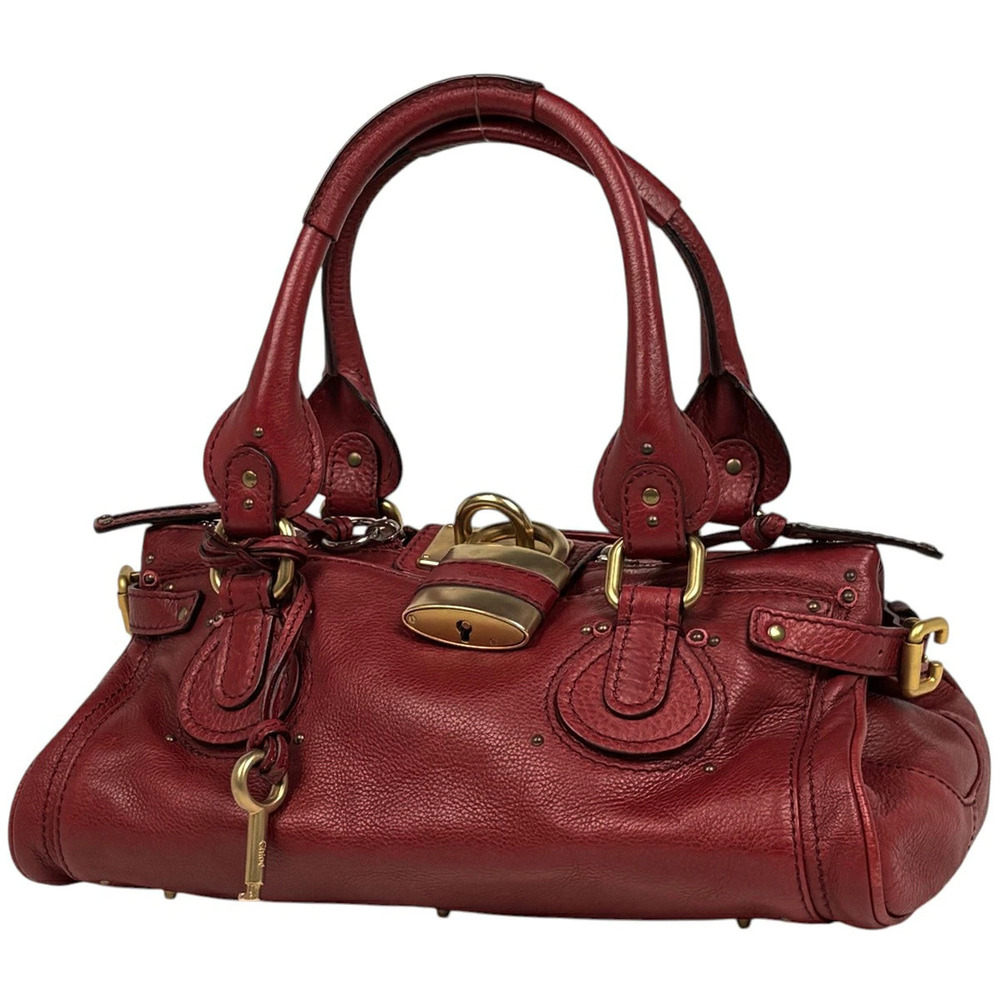 Chloe Paddington handbag leather red